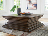 Best Deals Furniture - Ashley Furniture - Hannodream Coffee Table - Square Cocktail Table - T821-8